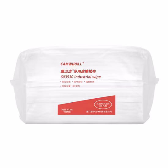 공장 점보 롤 린트 프리 산업용 청소 물티슈